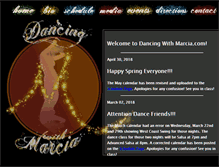 Tablet Screenshot of dancingwithmarcia.com